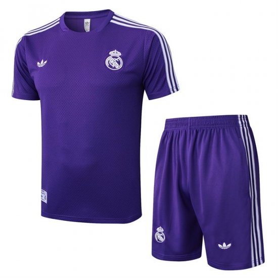 Chandal del Real Madrid Manga Corta 25-26 Purpura - Pantalon Corto - Haga un click en la imagen para cerrar
