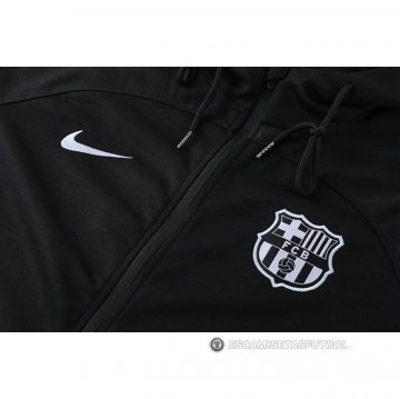 Chaqueta con Capucha del Barcelona 22-23 Negro
