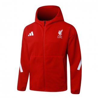 Chaqueta con Capucha del Liverpool 25-26 Rojo
