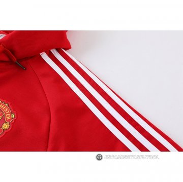 Chaqueta con Capucha del Manchester United 22-23 Rojo