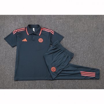Conjunto Polo del Bayern Munich 25-26 Gris Naranja