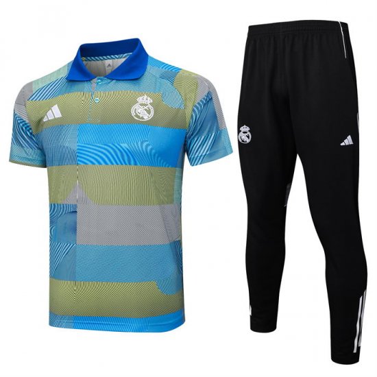 Conjunto Polo del Real Madrid 25-26 Azul Verde - Haga un click en la imagen para cerrar