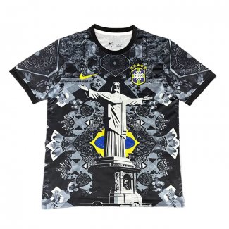 Tailandia Camiseta Brasil Jesus 25-26 Negro