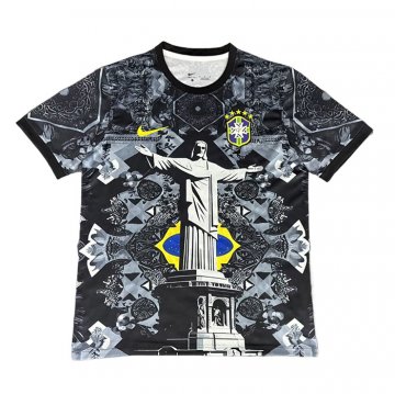 Tailandia Camiseta Brasil Jesus 25-26 Negro
