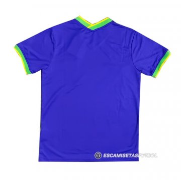 Tailandia Camiseta Brasil Pele Special 2022 Azul