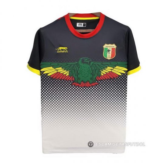 Tailandia Camiseta Mali 2022 Negro y Blanco - Haga un click en la imagen para cerrar