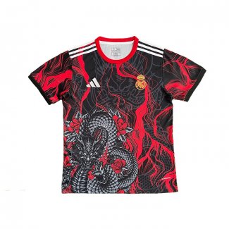 Tailandia Camiseta Real Madrid Dragon 25-26 Rojo Negro
