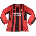 Camiseta AC Milan Primera Manga Larga 21-22