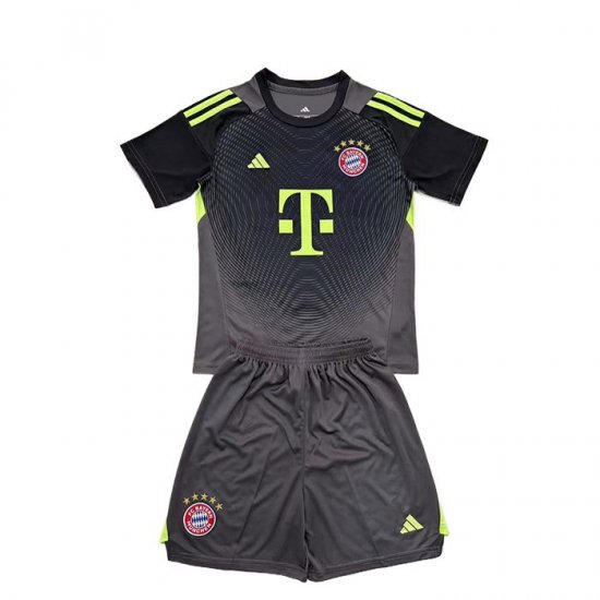 Camiseta Bayern Munich Portero Nino 25-26 Negro - Haga un click en la imagen para cerrar