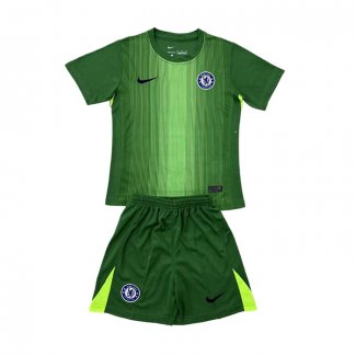 Camiseta Chelsea Portero Nino 25-26 Verde