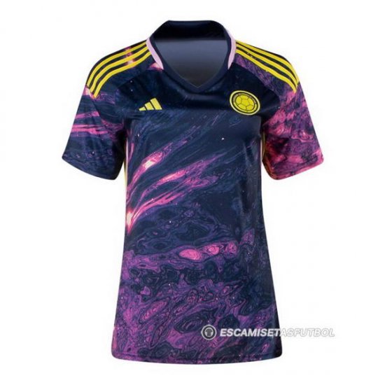 Camiseta Colombia 2ª Mujer 2023 - Haga un click en la imagen para cerrar