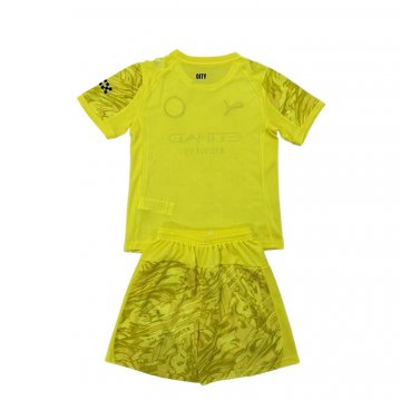 Camiseta Manchester City Portero Nino 25-26 Amarillo