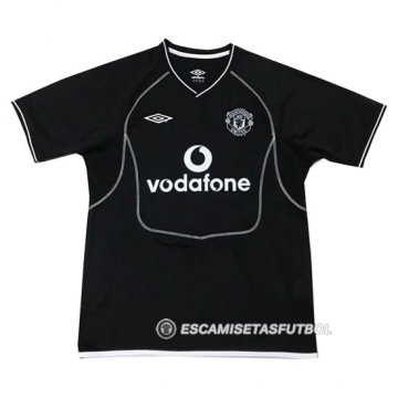 Camiseta Manchester United Portero Retro 2000-2002 Negro