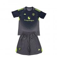 Camiseta Manchester United Portero 2ª Nino 25-26 Negro