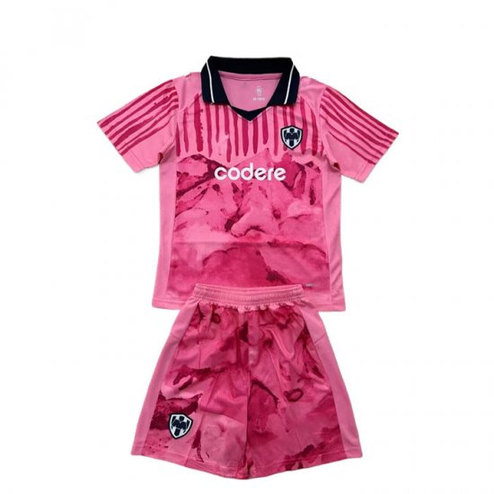 Camiseta Monterrey Portero Nino 2025 Rosa - Haga un click en la imagen para cerrar