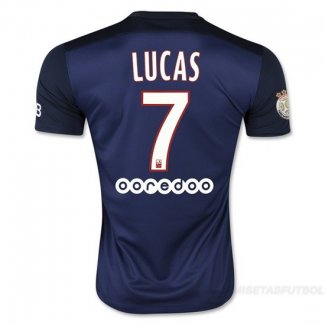 Camiseta Jugador del Paris Saint-Germain Lucas 1ª Equipacion 15/