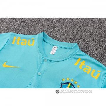Camiseta Polo del Brasil 22-23 Azul