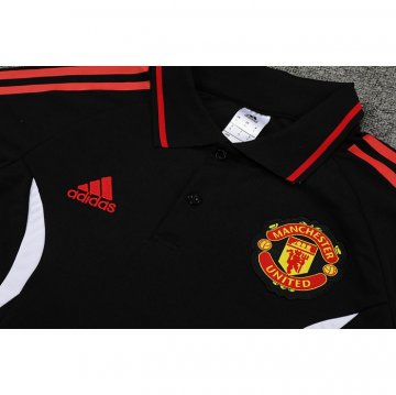 Camiseta Polo del Manchester United 2022-23 Negro