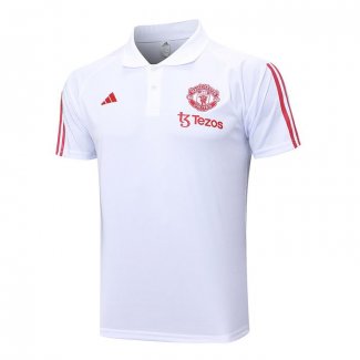 Camiseta Polo del Manchester United 2023-24 Blanco