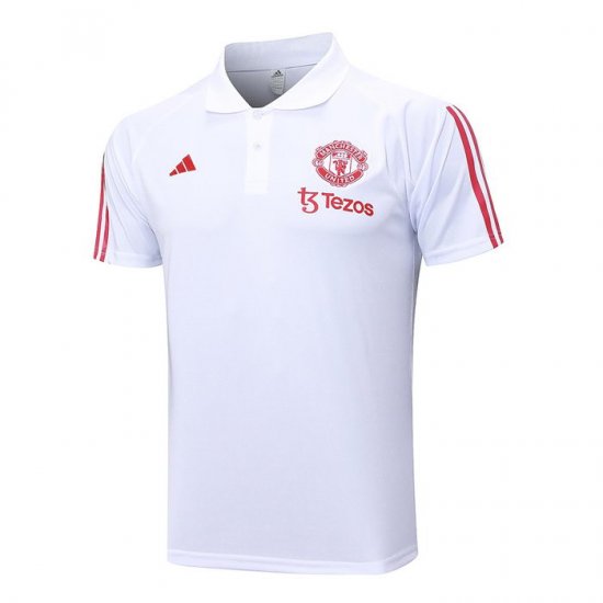 Camiseta Polo del Manchester United 2023-24 Blanco - Haga un click en la imagen para cerrar