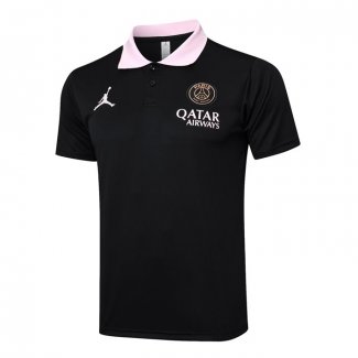 Camiseta Polo del Paris Saint-Germain Jordan 24-25 Negro