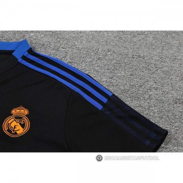 Camiseta Polo del Real Madrid 22-23 Negro y Azul