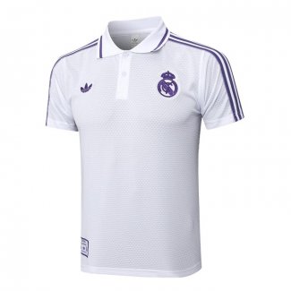 Camiseta Polo del Real Madrid 25-26 Blanco Purpura