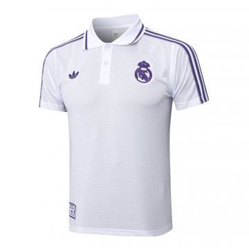 Camiseta Polo del Real Madrid 25-26 Blanco Purpura