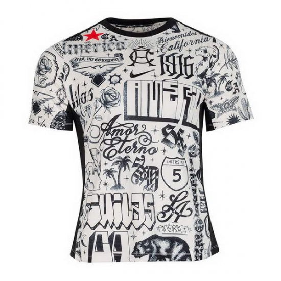 Camiseta Pre Partido del America 2024 Blanco - Haga un click en la imagen para cerrar