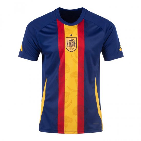 Camiseta Pre Partido del Espana 2024 Azul - Haga un click en la imagen para cerrar