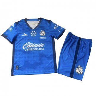 Camiseta Puebla Portero Nino 25-26 Azul