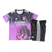 Camiseta Real Madrid Dragon Nino 25-26 Purpura