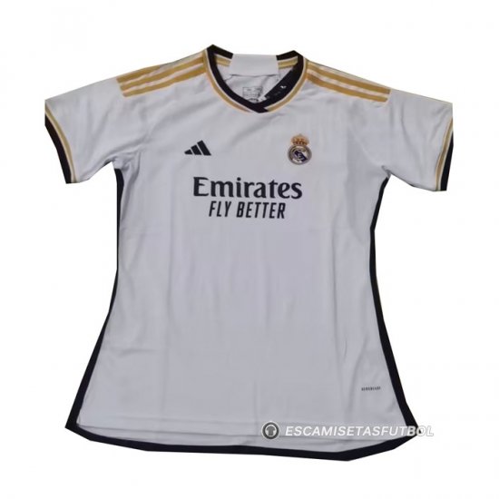 Camiseta Real Madrid 1ª Mujer 23-24 - Haga un click en la imagen para cerrar