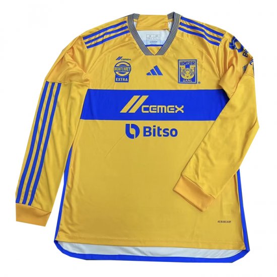 Camiseta Tigres UANL 1ª Manga Larga 23-24 - Haga un click en la imagen para cerrar