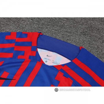 Camiseta de Entrenamiento Barcelona 22-23 Rojo y Azul