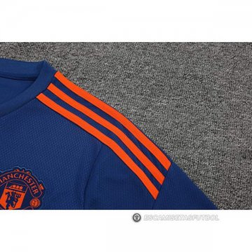 Camiseta de Entrenamiento Manchester United 2022-23 Azul