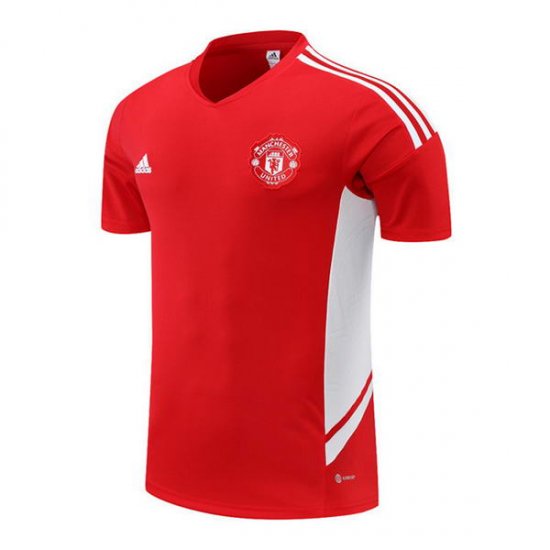 Camiseta de Entrenamiento Manchester United 2022-23 Rojo - Haga un click en la imagen para cerrar