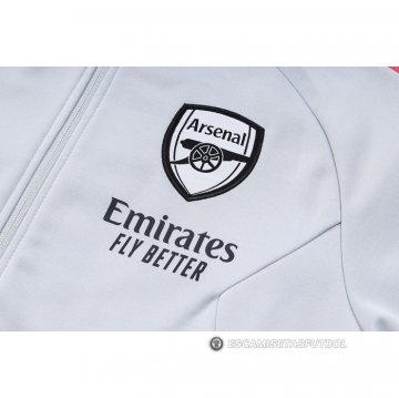 Chandal con Capucha del Arsenal 23-24 Gris