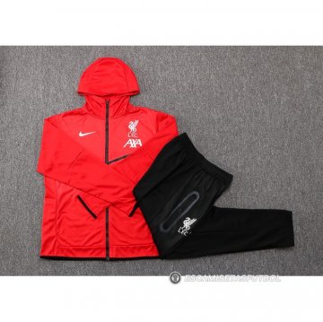 Chandal con Capucha del Liverpool 22-23 Rojo