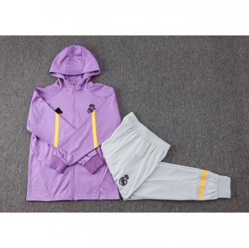 Chandal con Capucha del Real Madrid 24-25 Purpura