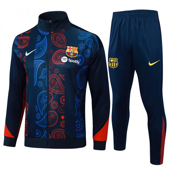 Chandal de Chaqueta del Barcelona Nino 2024-2025 Rojo y Azul - Haga un click en la imagen para cerrar