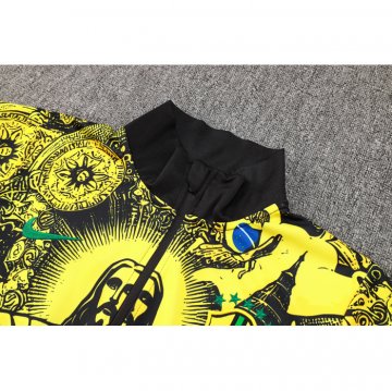 Chandal de Chaqueta del Brasil Jesus 24-25 Amarillo