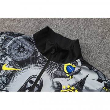 Chandal de Chaqueta del Brasil Jesus 24-25 Negro