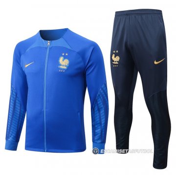 Chandal de Chaqueta del Francia Nino 2022-23 Azul
