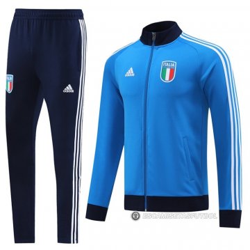 Chandal de Chaqueta del Italia 2022 Azul y Negro