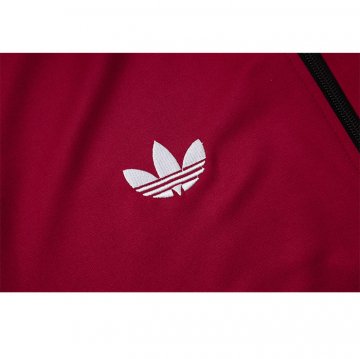 Chandal de Chaqueta del Manchester United Nino 2024-25 Rojo Oscuro