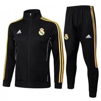 Chandal de Chaqueta del Real Madrid Nino 25-26 Negro Amarillo