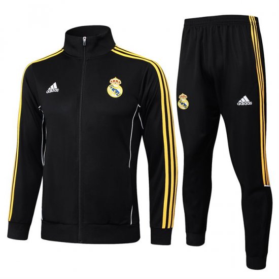 Chandal de Chaqueta del Real Madrid Nino 25-26 Negro Amarillo - Haga un click en la imagen para cerrar