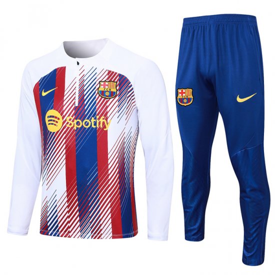 Chandal de Sudadera del Barcelona 23-24 Blanco - Haga un click en la imagen para cerrar
