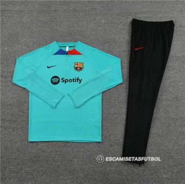 Chandal de Sudadera del Barcelona Nino 2023-24 Verde